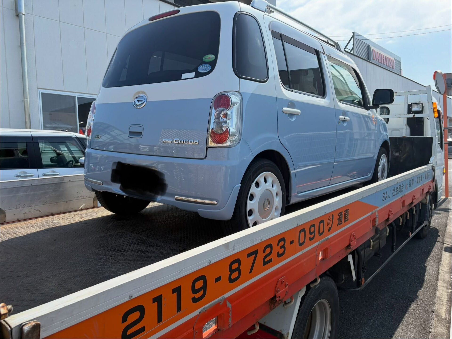 H26年　ミラココア　9万キロ　ダイハツにて引き取り案件です